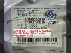 LSM6DSOETR Sensor IC 6-осевой IMU LGA-14L iNEMO 6DoF Инерциальный измерительный блок