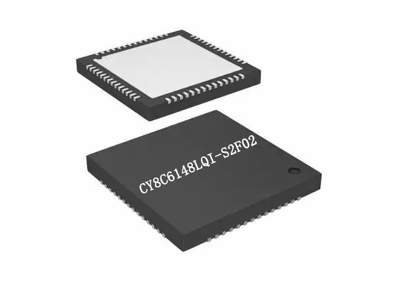 Пакет IC 68-VFQFN микроконтроллера трицатидвухразрядного Двойн-ядра CY8C6148LQI-S2F02 внезапный