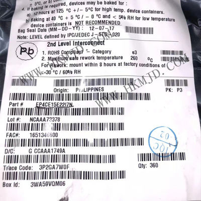 Обломок 144-EQFP EP4CE15E22I7N интегральной схемаы 200 MHz вентильной матрицы поля Programmable