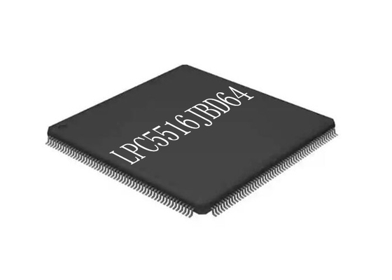 Одиночный микроконтроллер IC 150MHz обломока 64HTQFP интегральной схемаы ядра LPC5516JBD64