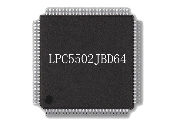 Держатель обломока HTQFP64 микроконтроллера обломока LPC5502JBD64 96MHz интегральной схемаы поверхностный