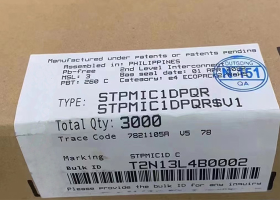 Управление силы конвертеров 44WFQFN самца оленя SMPS обломока STPMIC1DPQR интегральной схемаы