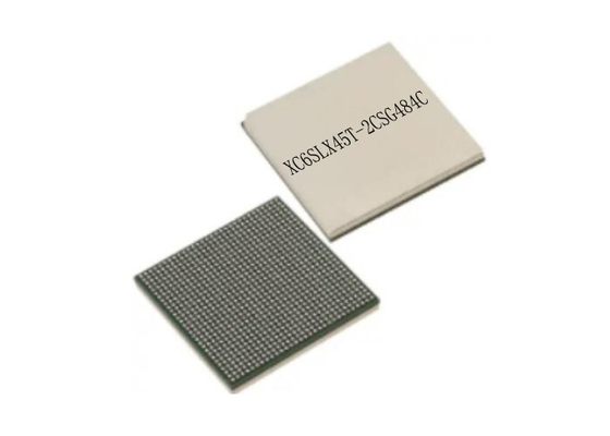 Обломок вентильной матрицы 484FBGA IC спартанского 6 поля LXT XC6SLX45T-2CSG484C Programmable