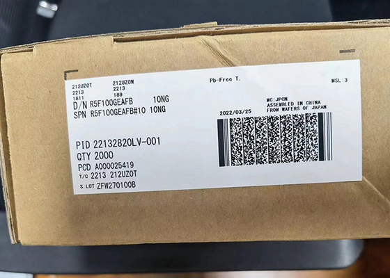 32MHz низкая мощность обломока 48LQFP микроконтроллера микроконтроллера MCU R5F100GEAFB 16Bit