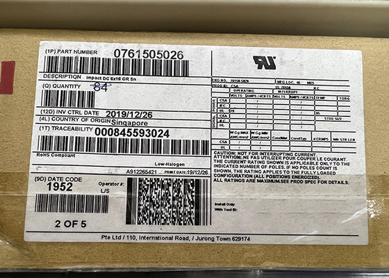 76150-5026 соединители 288POS Backplane обломока интегральной схемаы через отверстие
