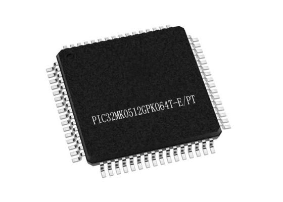 32Bit одиночный микроконтроллер MCU 120MHz ядра PIC32MK0512GPK064T-E/PT 64-TQFP
