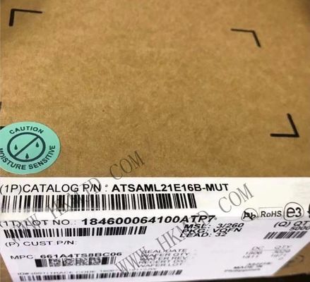 Микроконтроллер MCU ATSAML21E16B-MUT 10 канал 48MHz 8битный встроенный MCU VQFN32