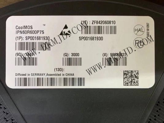 Чип интегральной схемы IPN60R600PFD7S N-Channel 6A MOSFET Транзисторы TO-261-4
