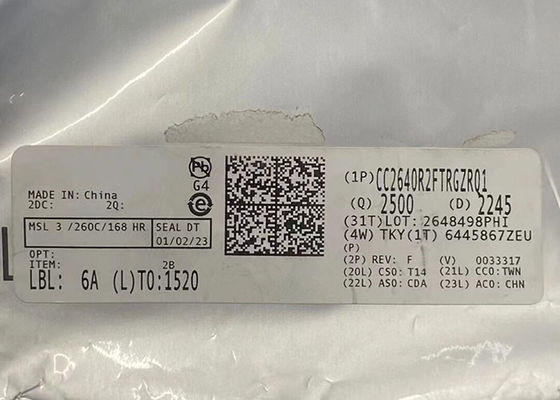 CC2640R2FTRGZRQ1 32-разрядный Arm Cortex-M3 BT 5.1 Низкоэнергетический беспроводной MCU с 128KB Flash