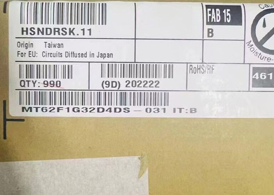 IC памяти Чип MT62F1G32D4DS-031 IT:B Автомобильный LPDDR5 32Gbit Параллельный IC памяти