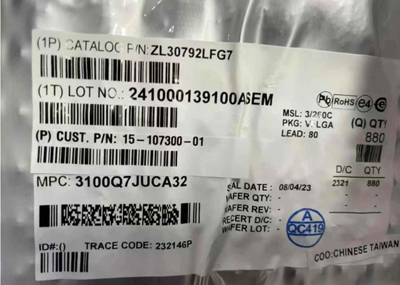 ZL30792LF Ethernet IC IEEE 1588 и синхронный Ethernet пакетно-часовой сетевой синхронизатор