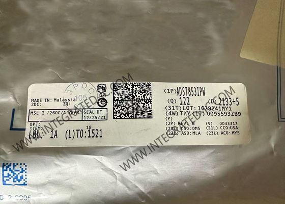 ADS7853IPW интегральные микросхемы с двойными высокоскоростными аналого-цифровыми преобразователями для одновременного отбора образцов