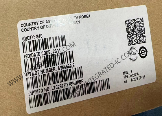 Чип интегральной схемы LTC2979IY 9V до 72V Идеальный диодный мостовой контроллер DFN8