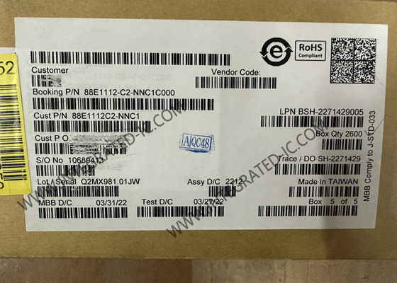 Ethernet IC 88E1112-C2-NNC1C000 Интегрированный 10/100/1000 Гигабитный Ethernet-передатчик