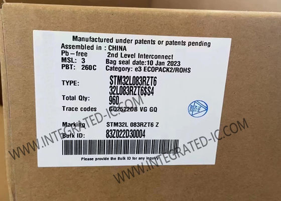 STM32L083RZT6 Микроконтроллер MCU 32MHz 32-битные производительные микроконтроллеры LQFP-64