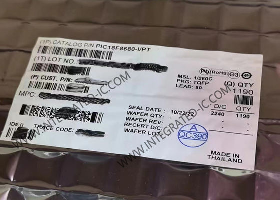 PIC18F8680-I/PT микроконтроллер MCU 40MHz 8-битный PIC и AVR микроконтроллеры TQFP-80