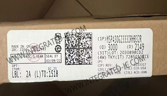 MSP430G2333IRHB32R микроконтроллер MCU 16-битный микроконтроллер IC 16MHz MCU смешанного сигнала