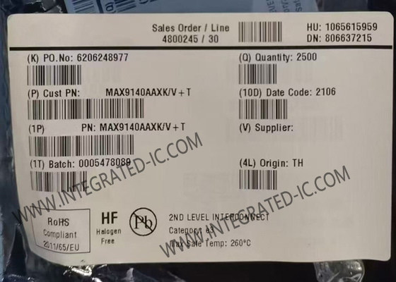 MAX9140AAXK Чип интегральной схемы 40ns одноканальные высокоскоростные сравнители SC-70-5