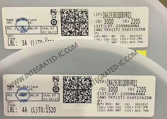 INA293B1QDBVRQ1 Чип интегральной схемы 1.3MHz Ультраточный усилитель тока