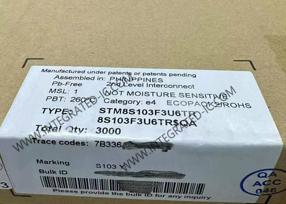 STM8S103F3U6TR микроконтроллер MCU 8-битный микроконтроллер IC 16MHz встроенный MCU