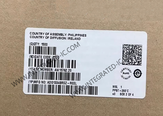 ADG1334BRSZ Чип интегральной схемы 33V Quad SPDT Аналоговые коммутаторы SSOP-20 пакет