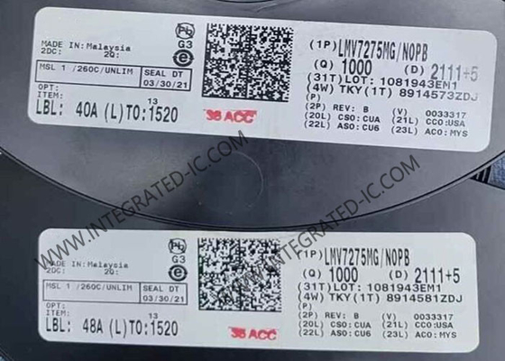 LMV7275MG Чип интегральной схемы с одним низковольтным открытым сравнителем