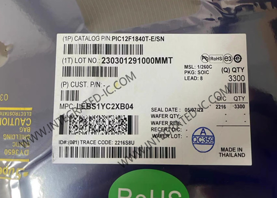 PIC12F1840T-E/SN Микроконтроллер MCU 7KB Flash 32MHz Микроконтроллеры с технологией XLP