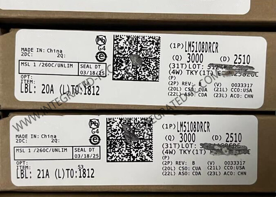 LM5108DRCR интегральная схема чип 100В шлюзовой драйвер IC VSON10 Half Bridge Driver