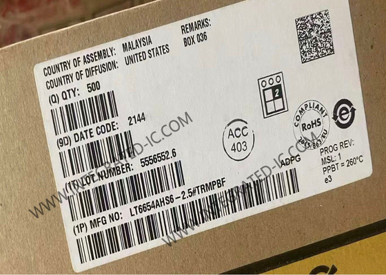 LT6654AHS6-2.5 Чип интегральной схемы высокоточный широкий запас высокопроизводительного привода низкий уровень шума