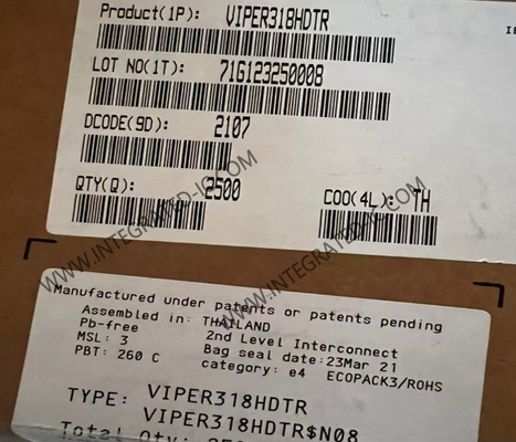 VIPER318HDTR Интегральная схема чипа Энергосберегающий автономный высоковольтный преобразователь 16-SOIC