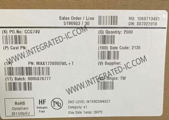 MAX17260SEWL Интегральная схема микросхемы системы управления батареями IC Lithium Ion 9-WLP