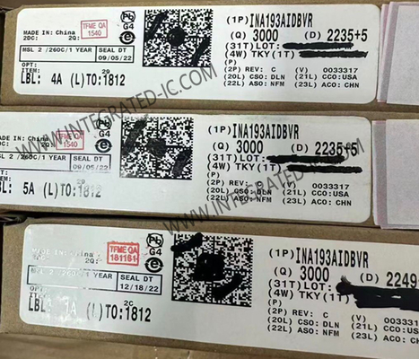 ИНА193AIDBVR интегральный микросхема чип 500 кГц высокий боковой сигнал усилителя SOT-23-5