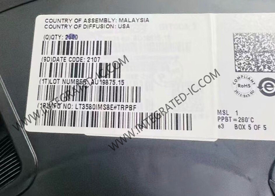 LT3580IMS8E Интегральная схема чипа синхронного повышающего/инвертирующего DC/DC преобразователя