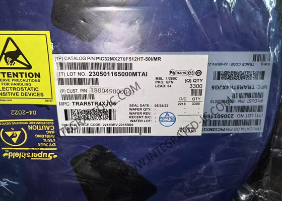 PIC32MX270F512HT-50I/MR Микроконтроллер MCU 50 MHz 32-битные микроконтроллеры MCU QFN-64