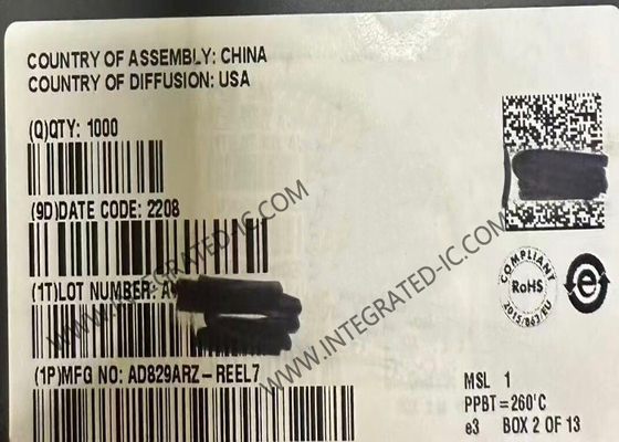AD829ARZ Комплексные микросхемы Чип операционные усилители SOIC8 низкий уровень шума видео Op Amp