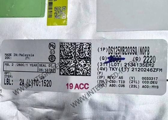 DS125MB203SQ интегральный микросхема 12,5 Гбит / с двойной порт Mux и Fanout буфер с выравниванием и деакфасации