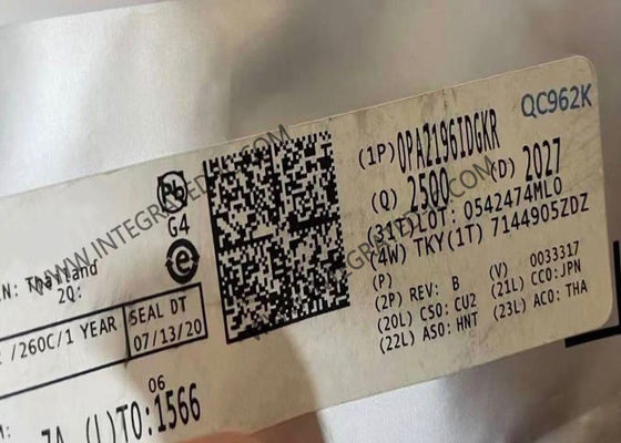 OPA2196IDGKR Интегральная схема чипа сдвоенного операционного усилителя 36 В с низким энергопотреблением, низким напряжением смещения и режимом работы Rail-To-Rail