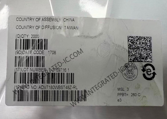 ADV7180WBST48Z интегральный микросхема 10 бит SDTV видео декодер LQFP48 IC чипы