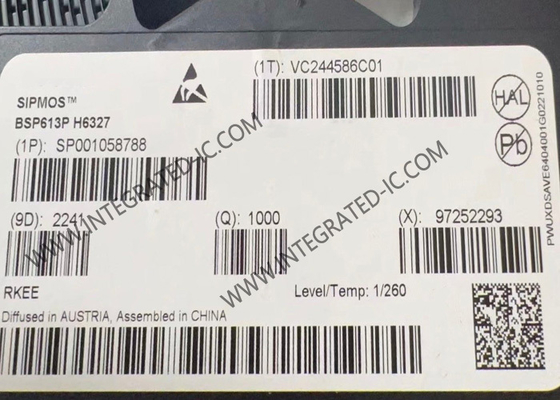 Интегральная схема BSP613P, 60 В, P-канальный полевой МОП-транзистор с улучшенными характеристиками SIPMOS