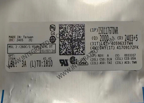 Чип интегральной схемы ISO1176TDWR 2500Vrms Изолированный дифференциальный линейный приемопередатчик