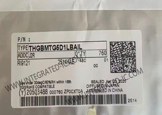 Пакет IC 153-WFBGA памяти обломока THGBMTG5D1LBAIL 400MB/s интегральной схемаы