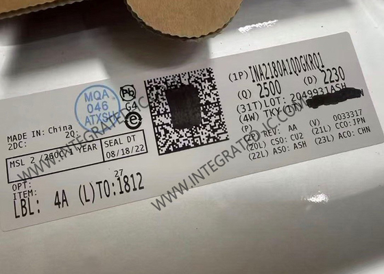 INA2180A1QDGKRQ1 Чип интегральной схемы 350 кГц Усилитель токового восприятия VSSOP8