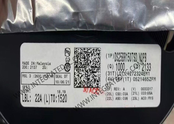 DS25BR150TSD Интегральная микросхема Одноканальный буфер LVDS 3.125 Гбит/с WSON-8