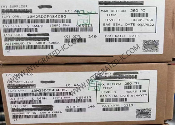 Полевые программируемые ворота 10M25DCF484C8G 675kbit FBGA-484 1.2V MAX 10 Полевые программируемые ворота