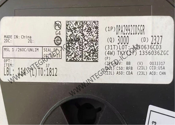 OPA2992IDSGR Интегральная схема чипа малошумящих операционных усилителей 40 В Op Amp Chip