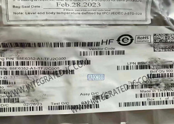 88E6352-A1-TFJ2C000 Ethernet IC 7-портовый неуправляемый AVB-сдвиг с энергоэффективной Ethernet