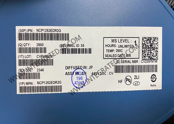 NCP1252EDR2G Комплексная схема Чип-регулятор PWM режима тока для передних и обратных приложений