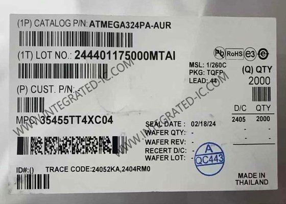 ATMEGA324PA-AUR Микроконтроллер MCU 8-бит 20MHz 32KB Flash AVR Микроконтроллер 44-TQFP