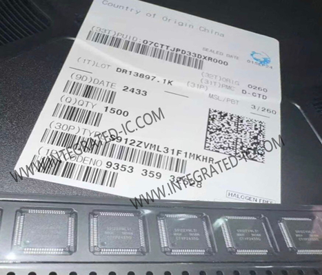 S912ZVML31F1MKHR Микроконтроллер MCU 50 МГц Ядро S12Z MagniV 16-разрядный автомобильный микроконтроллер