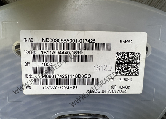 1267AY-220M=P3 Интегрированная схема Чип проволока раненый феррит индуктор 2.3A Фиксированные индукторы